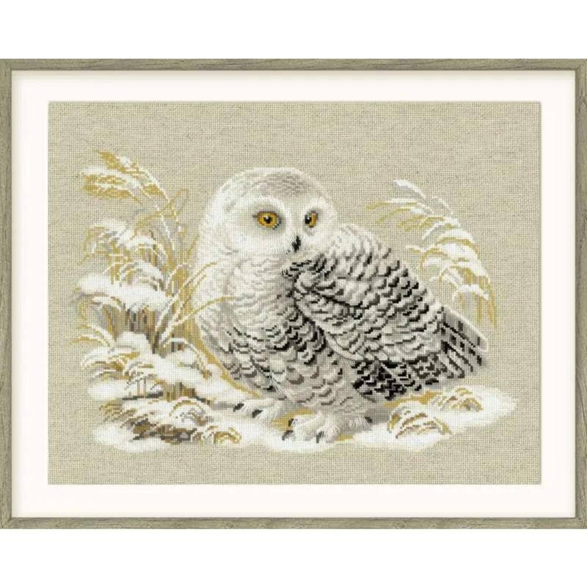RIOLIS White Owl Counted Cross-Stitch Kit
